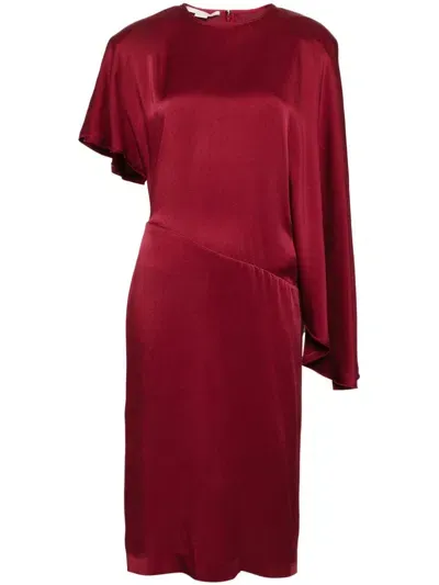 Stella Mccartney Asymmetric Maxi Dress In Red