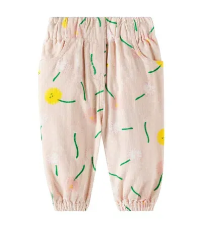 Stella Mccartney Baby Printed Cotton Sweatpants In Pink