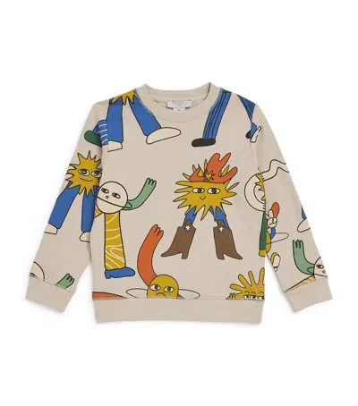 Stella Mccartney Kids' Cosmic Characters Sweatshirt In Neutral