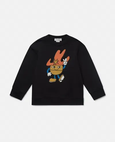 Stella Mccartney Cosmic Cowboy Graphic Sweatshirt In Black