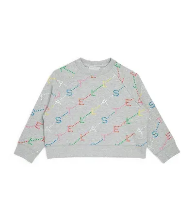 Stella Mccartney Kids' Cotton Printed Sweatshirt In Neutral