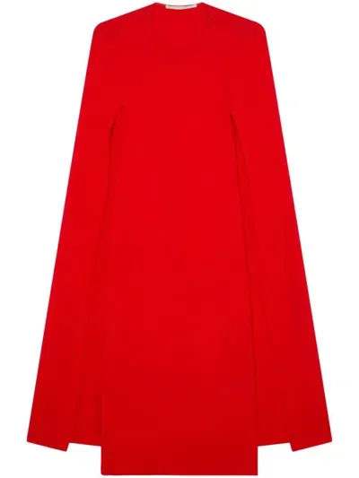 Stella Mccartney Crew Neck Dress In Red