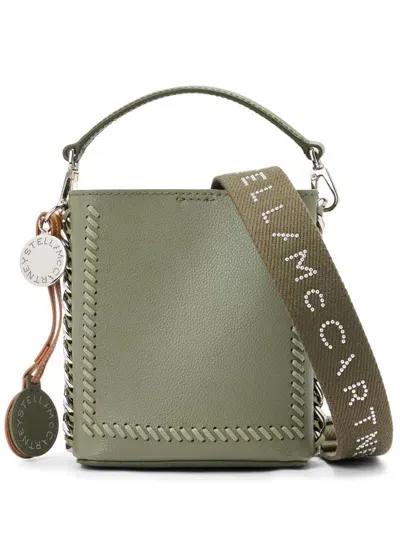 Stella Mccartney Sage Green Mirum Frayme Bucket Bag