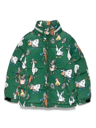 Stella Mccartney Kids' Illustration-print Jacket In Green