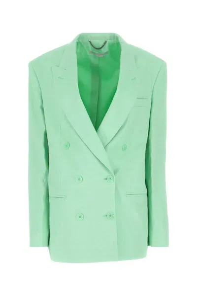 Stella Mccartney Oversize Blazer Jacket In Green