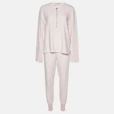 Pre-owned Stella Mccartney Pink Crepe Top And Pants Set M