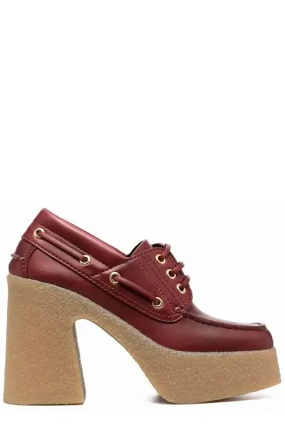 Stella Mccartney Platform Slip In Red