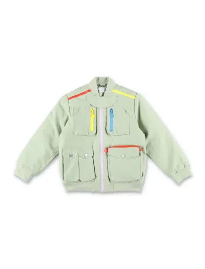 Stella Mccartney Kids' Pocket Bomber In Green