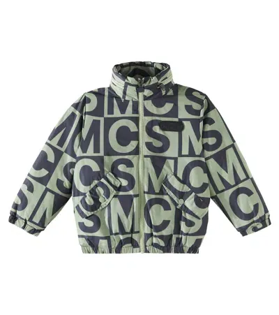 Stella Mccartney Kids' Printed Puffer Jacket In Green