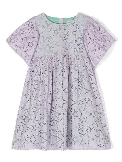 Stella Mccartney Kids' Lilac Cotton Dress In Purple