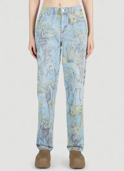 Stella Mccartney Rewild Flora Mid-rise Jeans In Default Title