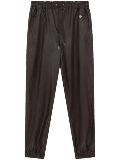 Stella Mccartney Stella Mc Cartney Faux Leather Joggers In Brown