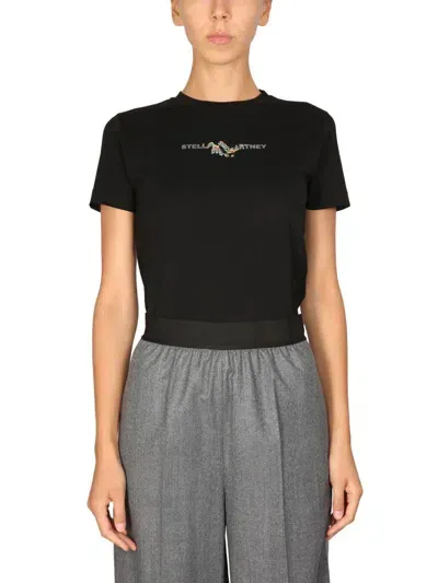 Stella Mccartney T-shirt "glitch" In Black