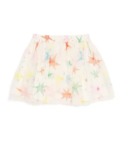 Stella Mccartney Kids' Tulle Star Skirt In Neutral