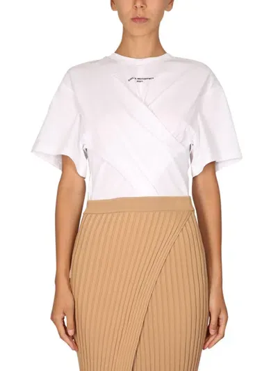 Stella Mccartney Twisted T-shirt In White