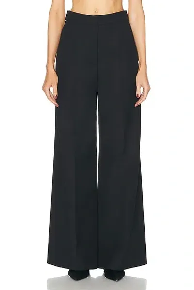 Stella Mccartney Wool Wide-leg Trousers In Black