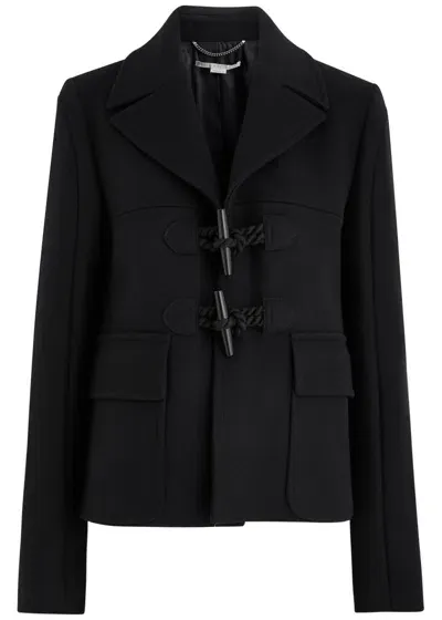 Stella Mccartney Wool Coat In Black