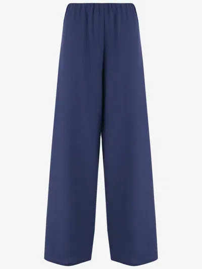 Stephan Janson Wool Pants In Blue