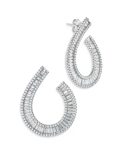 Sterling Forever Yasmin Drop Earrings In Silver