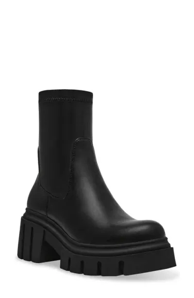 Steve Madden Boomba Lug Sole Bootie In Black