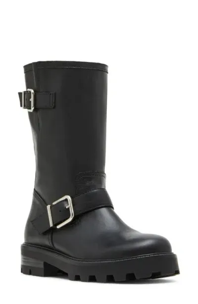 Steve Madden Gleeson Moto Boot In Black