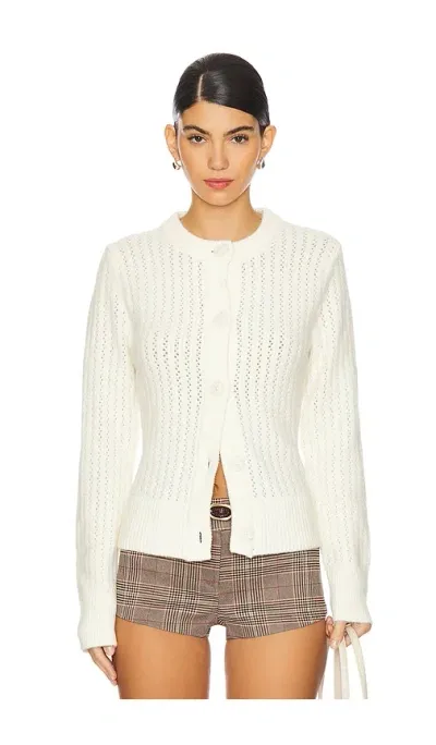 Steve Madden Illiana Cardigan In Antique White