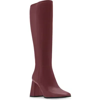 Steve Madden Livah Knee High Boot In Burgundy