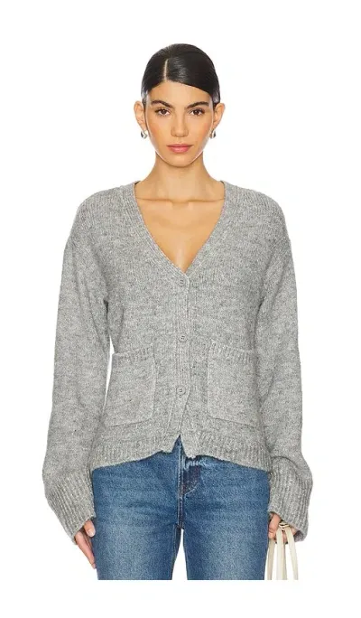 Steve Madden Odelia Cardigan In Heather Grey