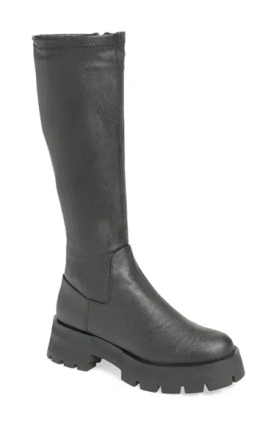 Steve Madden Romano Platform Knee High Boot In Black