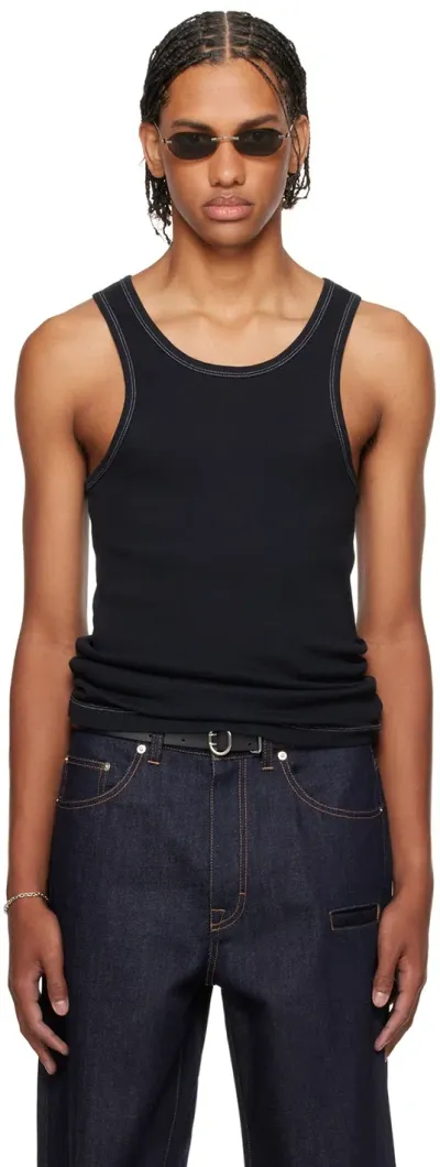 Still Kelly Black Rib Tank Top