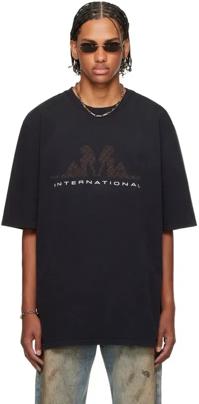 Still Kelly Black Sk International T-shirt In Black+international