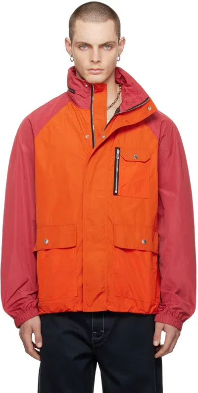 Still Kelly Orange Shell Jacket In Orange / Pink