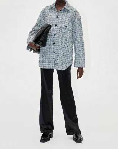 Stine Goya Phoenix Plaid-check Shirt In Blue