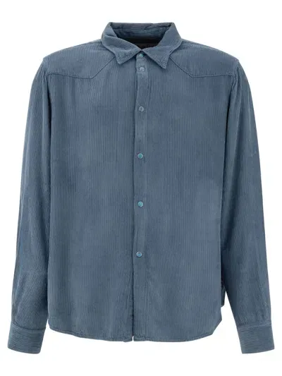 Stockholm Surfboard Club Corduroy Shirt Shirts In Blue