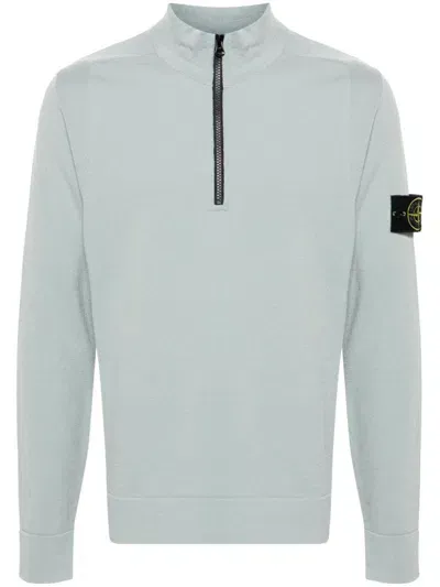 Stone Island Compass-badge Sweater In Green