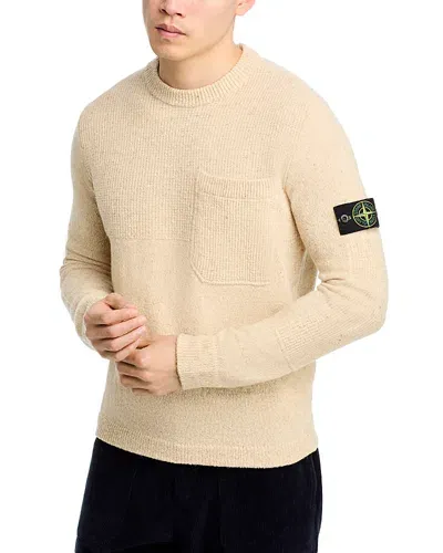 Stone Island Crewneck Sweater In Plaster