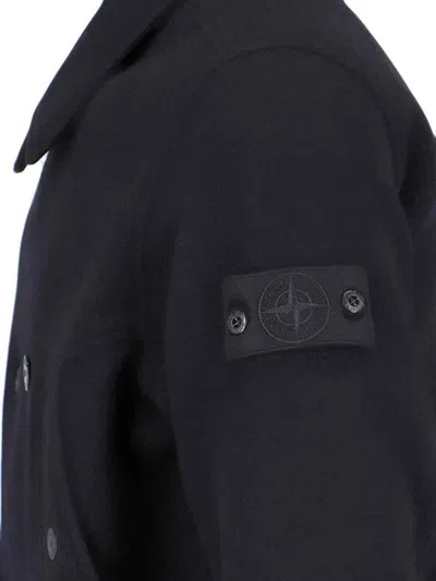 Stone Island Bomber Black Cotton