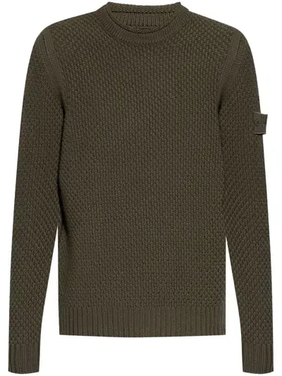 Stone Island Ghost Sweater In Green