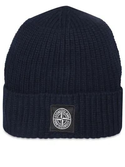 Stone Island Hats In Blue