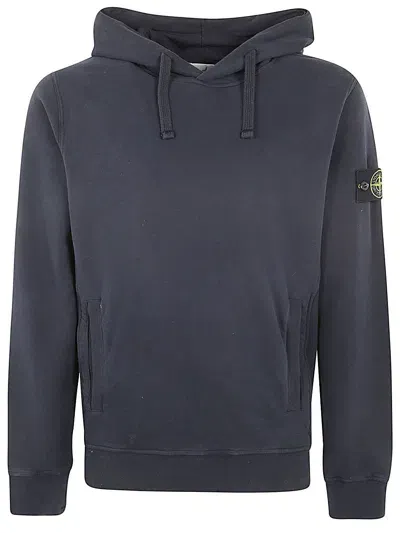 Stone Island Iconic Hoodie In Blue