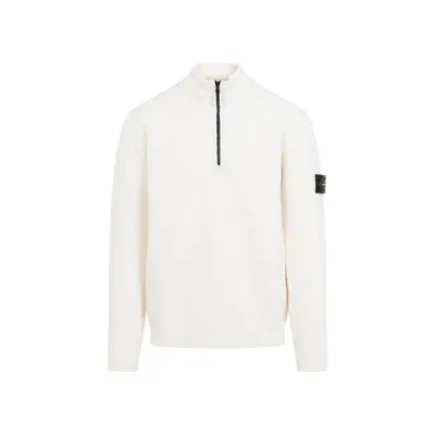 Stone Island Logo Patch Half In White