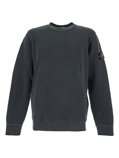 Stone Island Logo Sweatshirt In Green