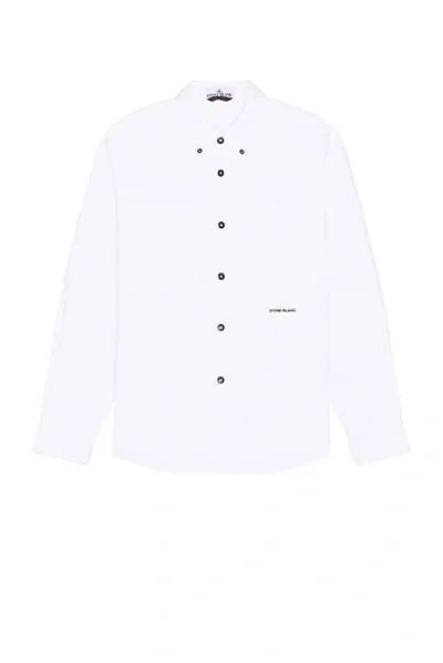 Stone Island Overshirt In White