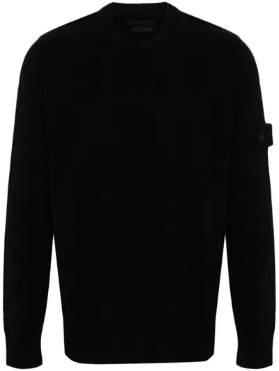 Stone Island Inside-out Jumper In Navy Blue