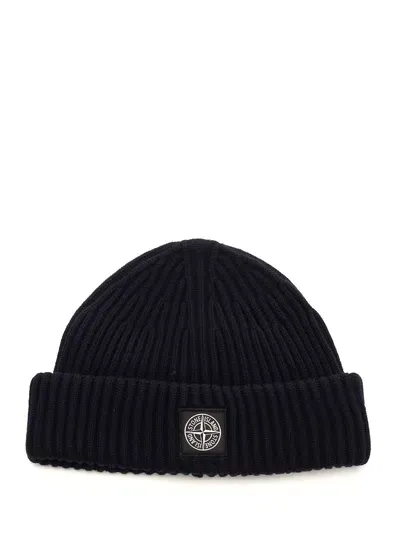 Stone Island Rws Wool Hat In Blue