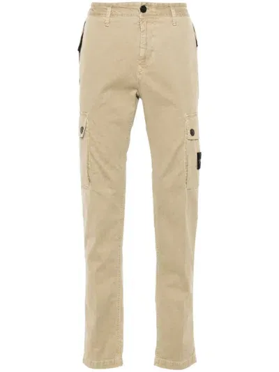 Stone Island Slim-fit Cargo Jeans In Beige