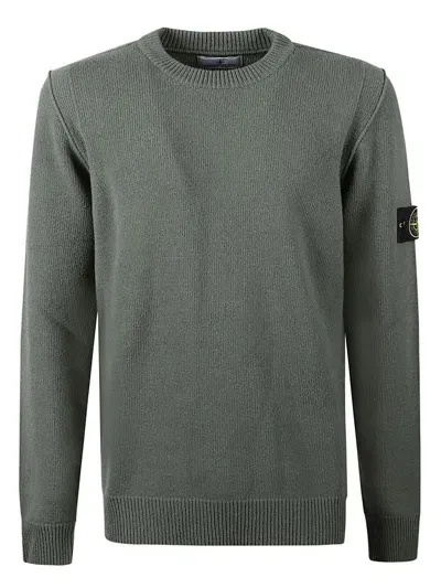 Stone Island Sweater In Green