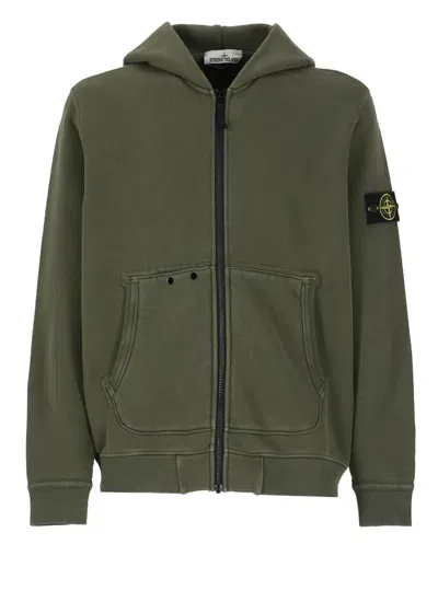 Stone Island Sweaters Green