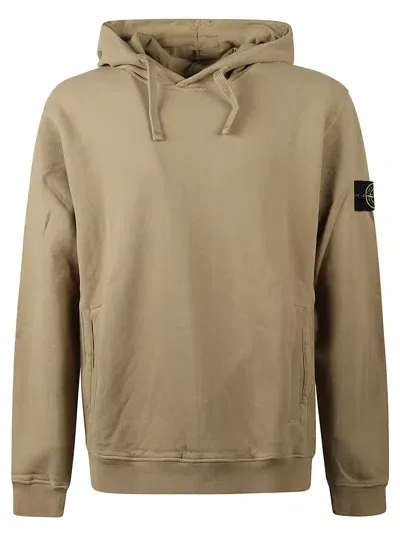 Stone Island Sweatshirt In Brown