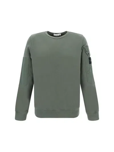 Stone Island Sweatshirt In Green